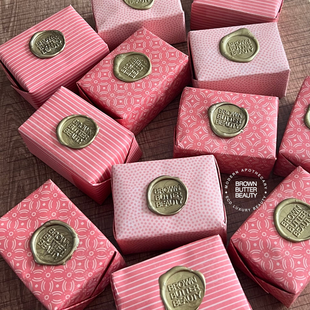 Hand-wrapped artisan pumpkin spice soap bar with warm fall fragrance