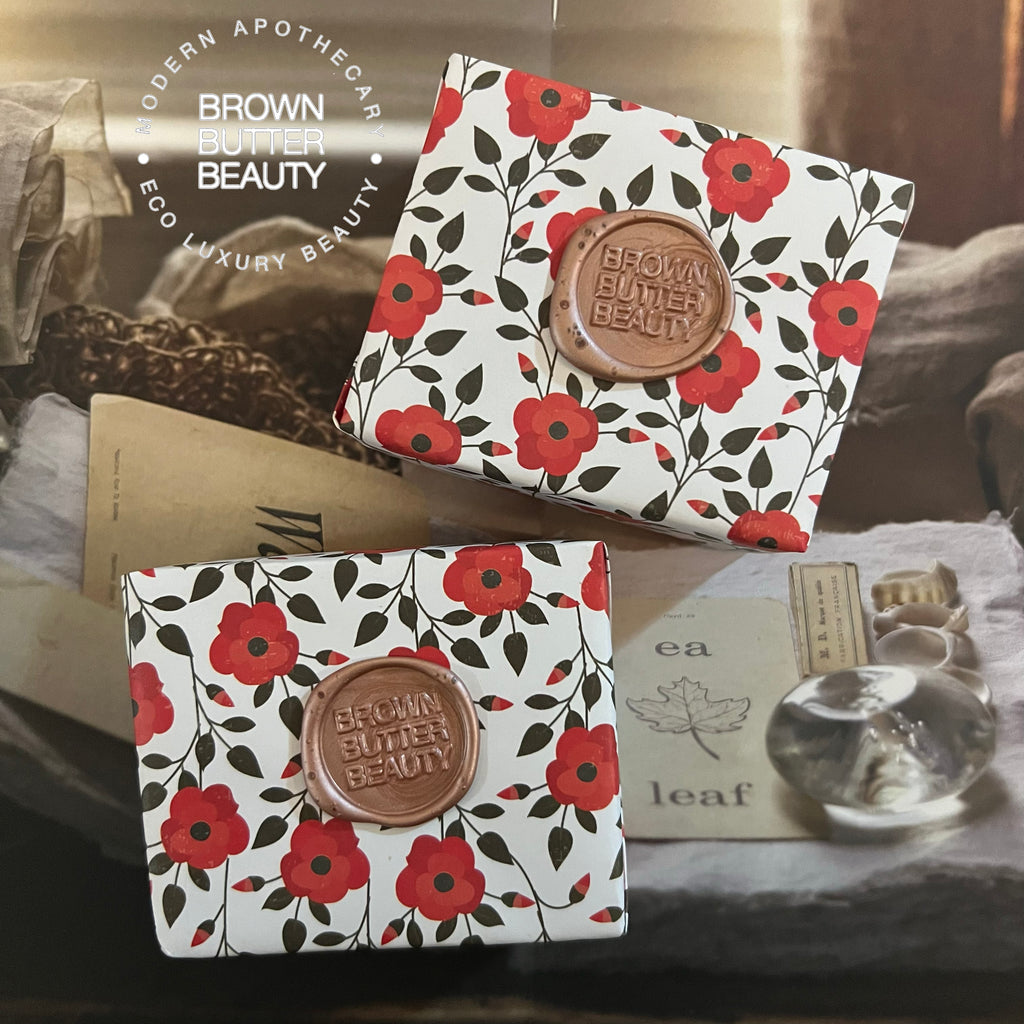 luxury rose soap bar