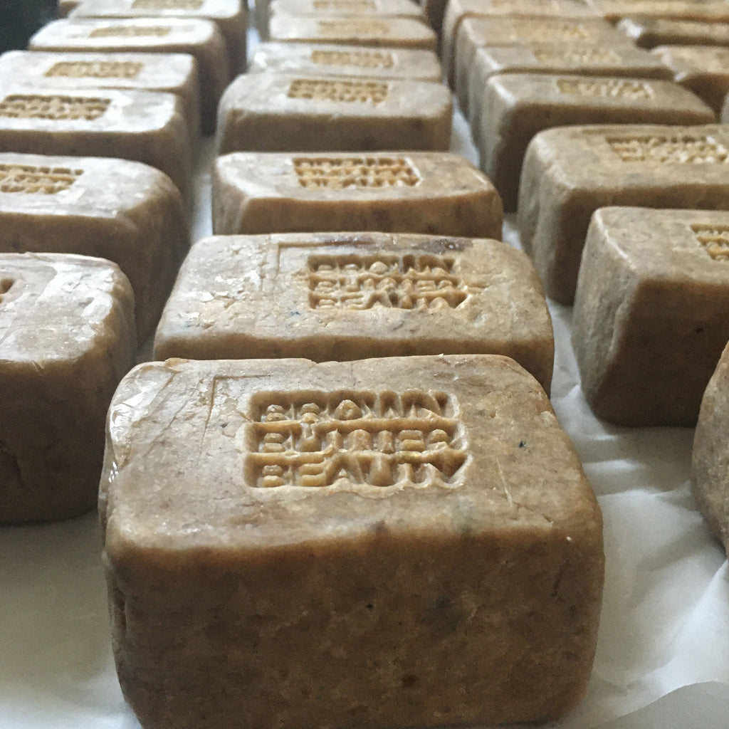 Raw African black soap