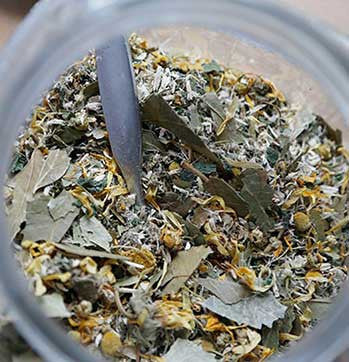organic herbal hair tea rinse