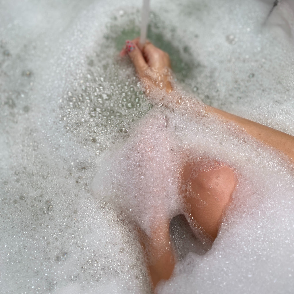 milk soap bath bubbles